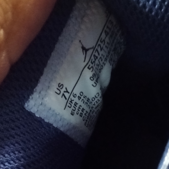 Jordan 1 Mid Navy and Blue Mint Kids - Picture 5 of 7